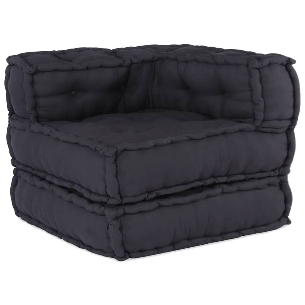 Canapé modulaire anthracite 70x70x54 tissu