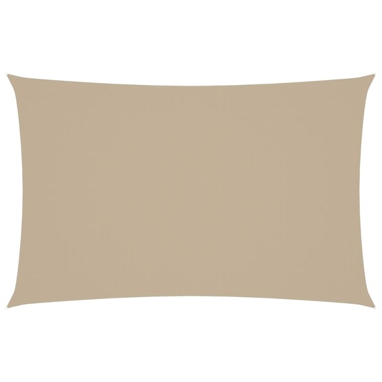 Voile de parasol tissu oxford rectangulaire 4x7 m beige