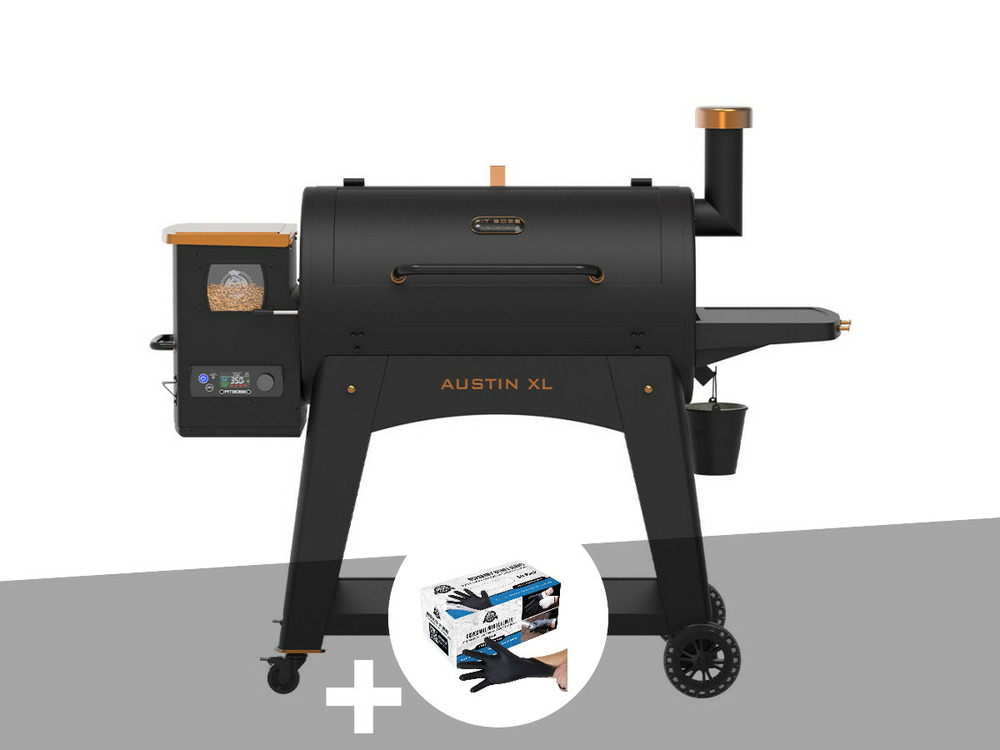 Barbecue à pellets onyx augustin xl 1000 + 50 gants alimentaire