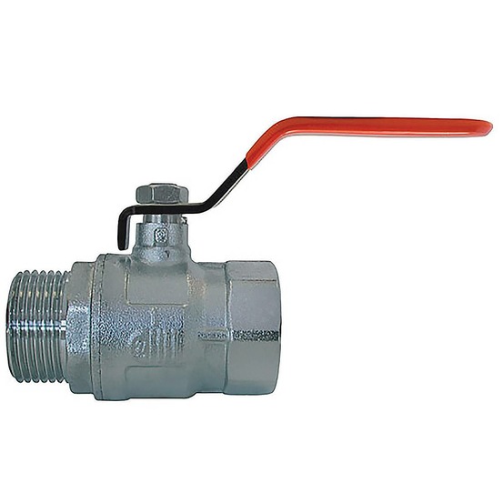 Robinet à boisseau sphérique en laiton chromé male femelle - 3/4''