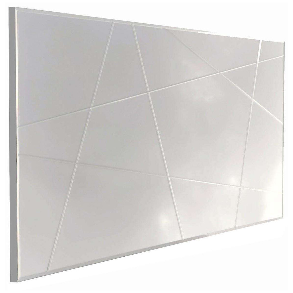 Miroir en verre 130 x 62 cm silver