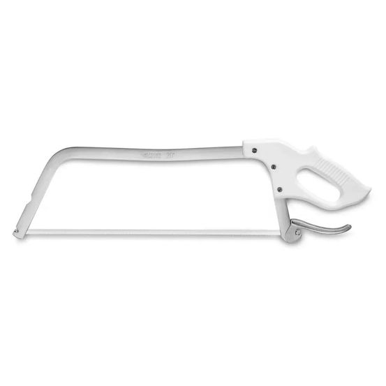 Scie américaine lame acier inox 50 cm manche polycarbonate blanc