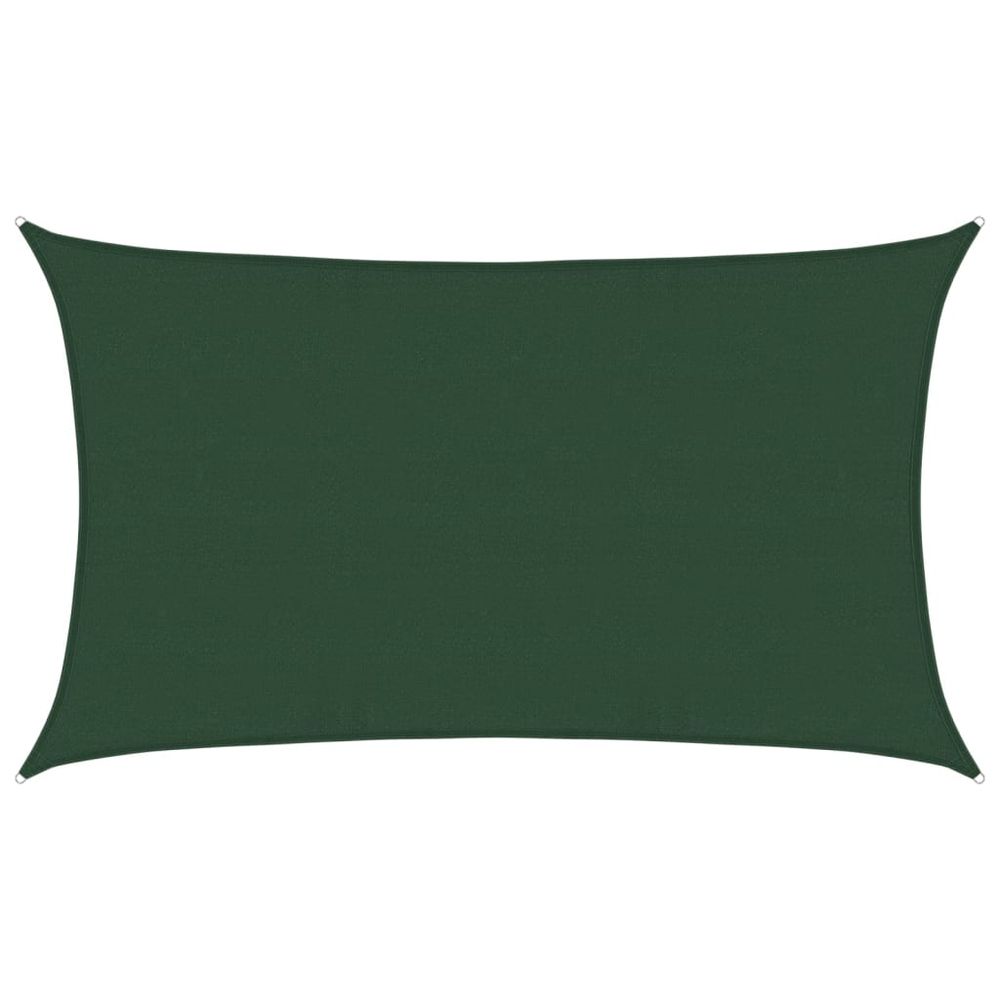 Voile d'ombrage 160 g/m² vert foncé 5x8 m pehd