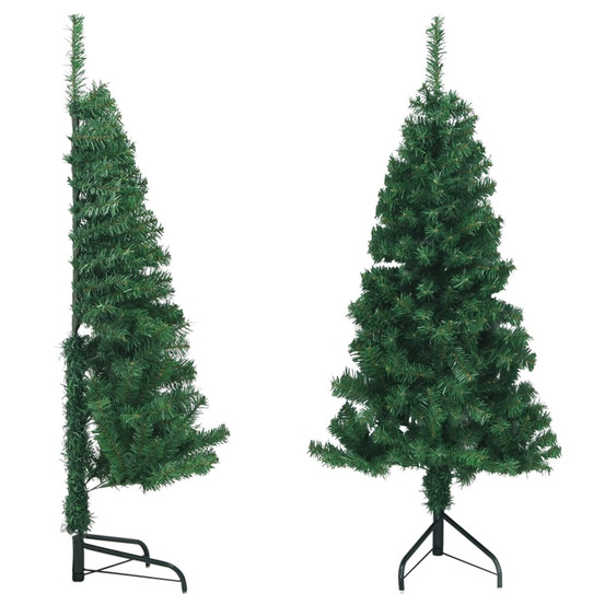 Sapin de noël artificiel d'angle vert 120 cm pvc