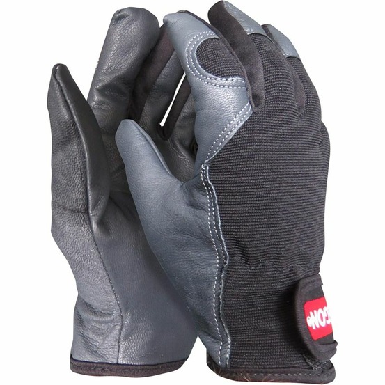 Gants de travail en cuir et tissu - oregon - taille l - 539171