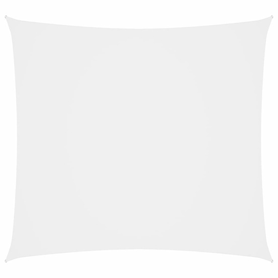 Voile toile d'ombrage parasol tissu oxford carré 6 x 6 m blanc