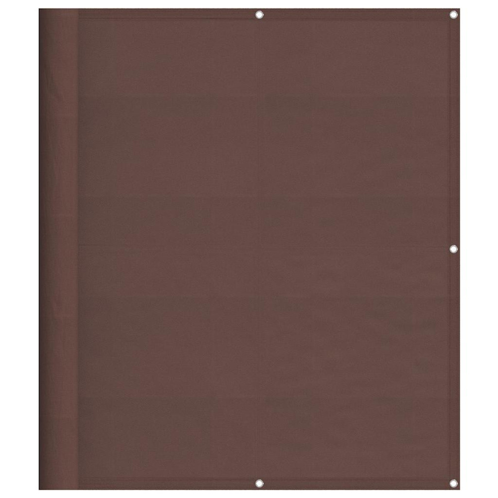 Écran de balcon marron 120x700 cm 100% polyester oxford