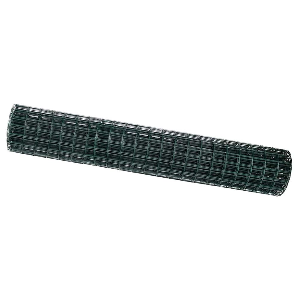 Clôture euro 1,5 x 10 m fer revêtu de pvc vert