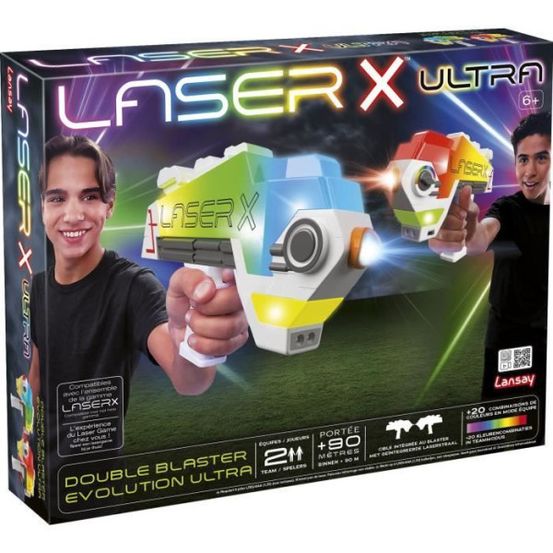 Jeu laser - lansay - 87552 - laser x - double blaster evolution ultra
