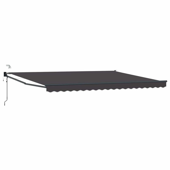 Auvent rétractable électrique anthracite 4 x 2 m