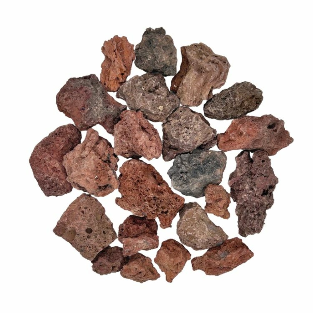 Pack 8 x big bag de 1m³ (+/- 160m²) gravier pouzzolane rouge / noir ø 15/25 mm - livraison standard