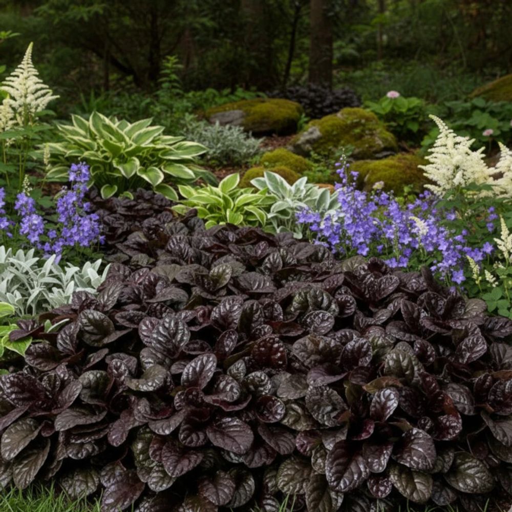 Bugle rampante elmblüt, ajuga lot de 5 godets