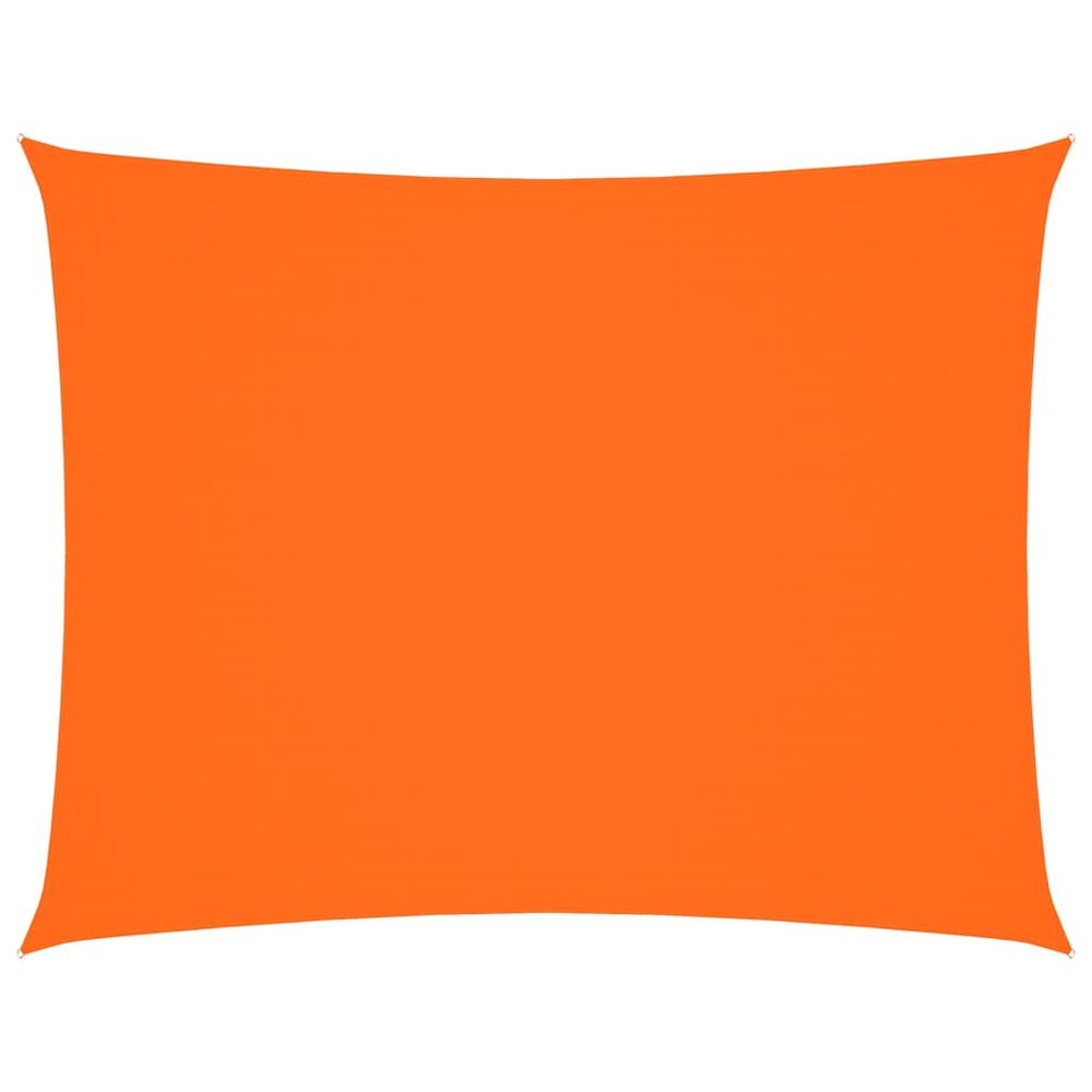 Voile de parasol tissu oxford rectangulaire 3x6 m orange