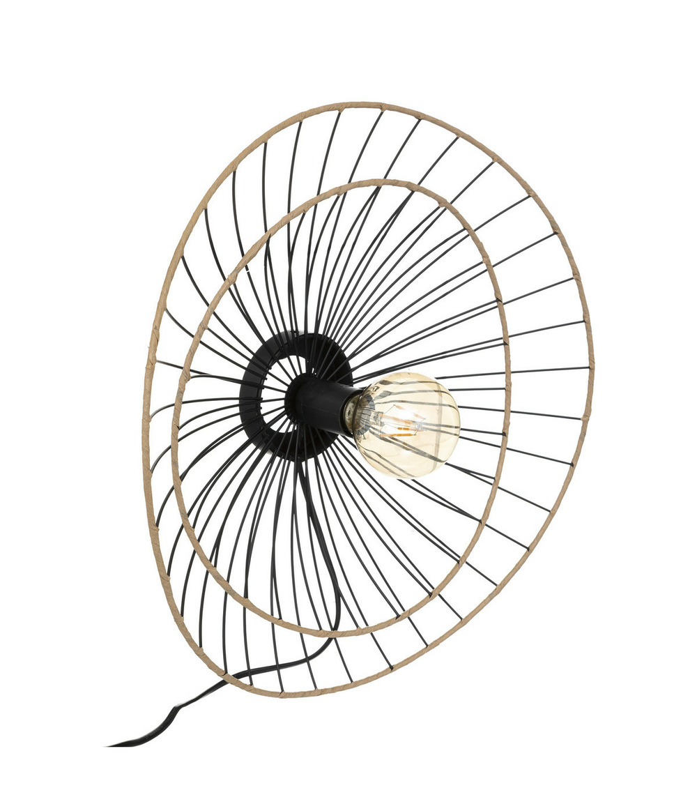 Applique murale en métal noir d 45 cm