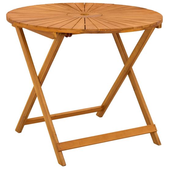 Table de jardin pliante naturel ø90 x 75 cm