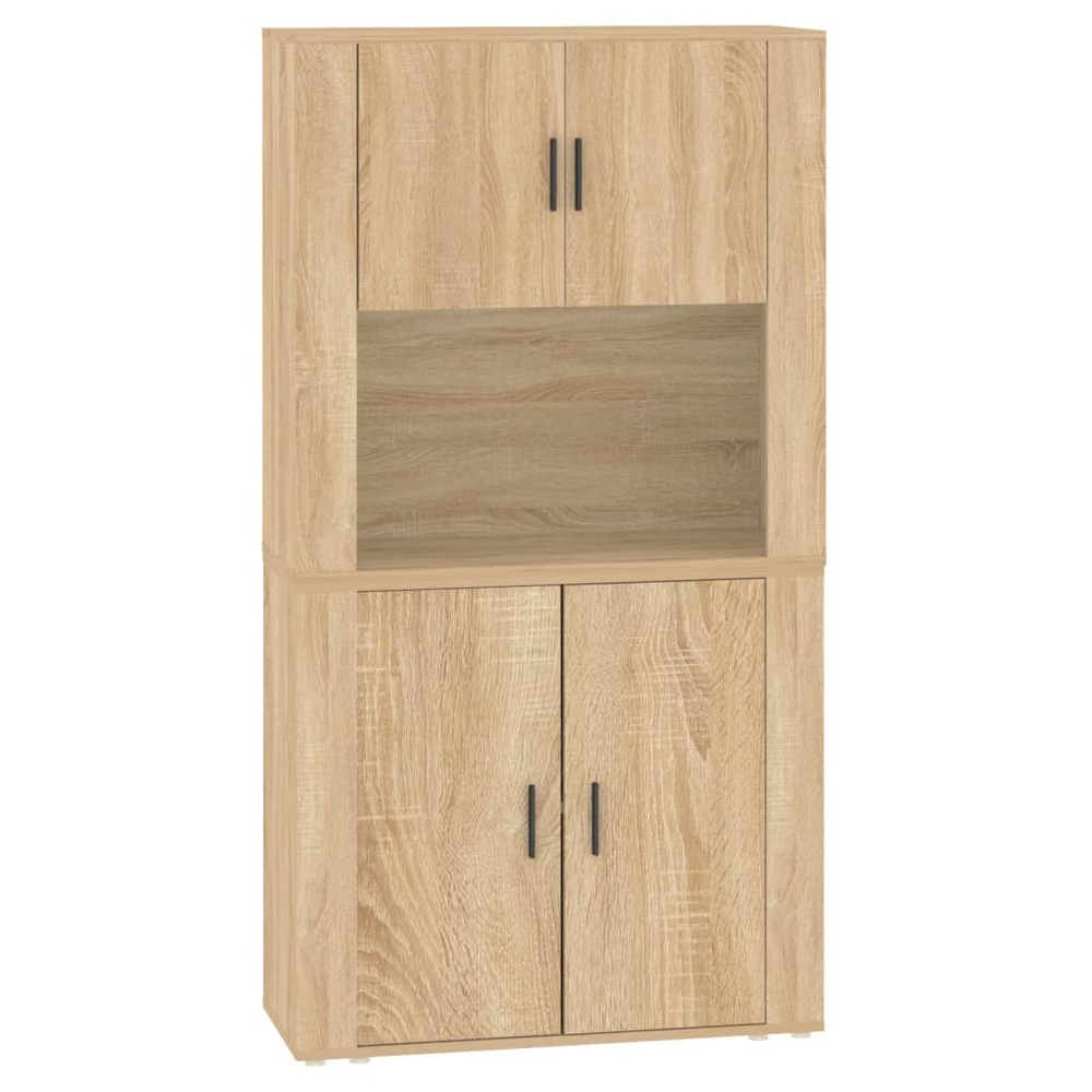 Buffet bahut commode armoire meuble de rangement organisateur cuisine salle de séjour salon haut sonoma bois d'ingénierie mar