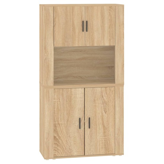 Buffet bahut commode armoire meuble de rangement organisateur cuisine salle de séjour salon haut sonoma bois d'ingénierie mar