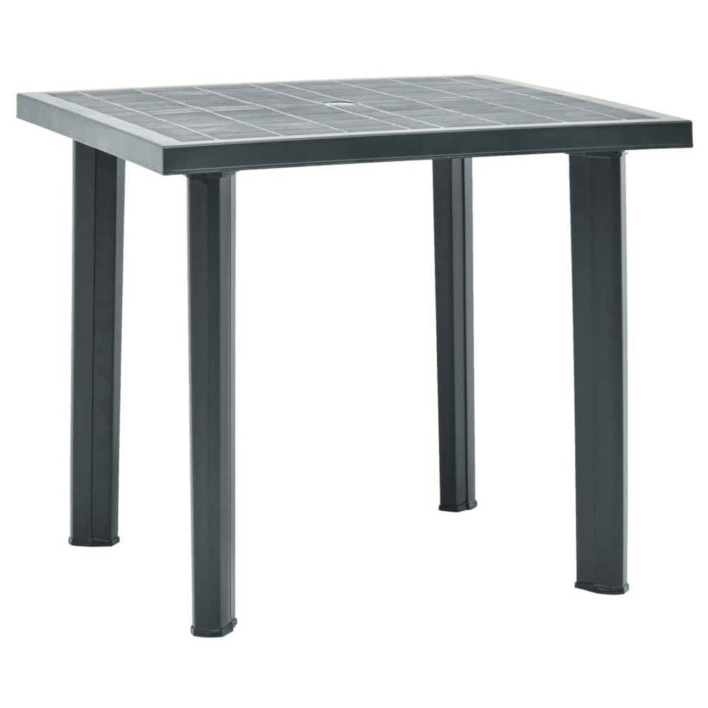 Table de jardin vert 80x75x72 cm plastique