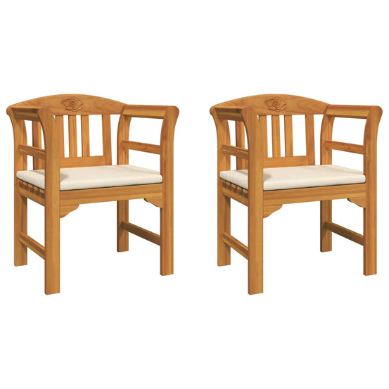 Banc rose naturel 68,5 x 46 x 82,5 cm bois d'acacia massif