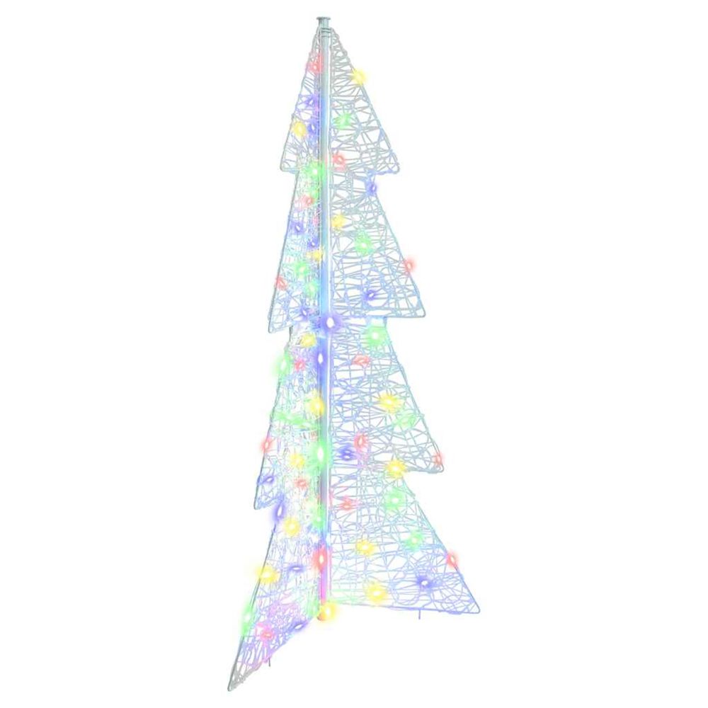 Sapin de noël 100 led multicolore 120 cm acrylique