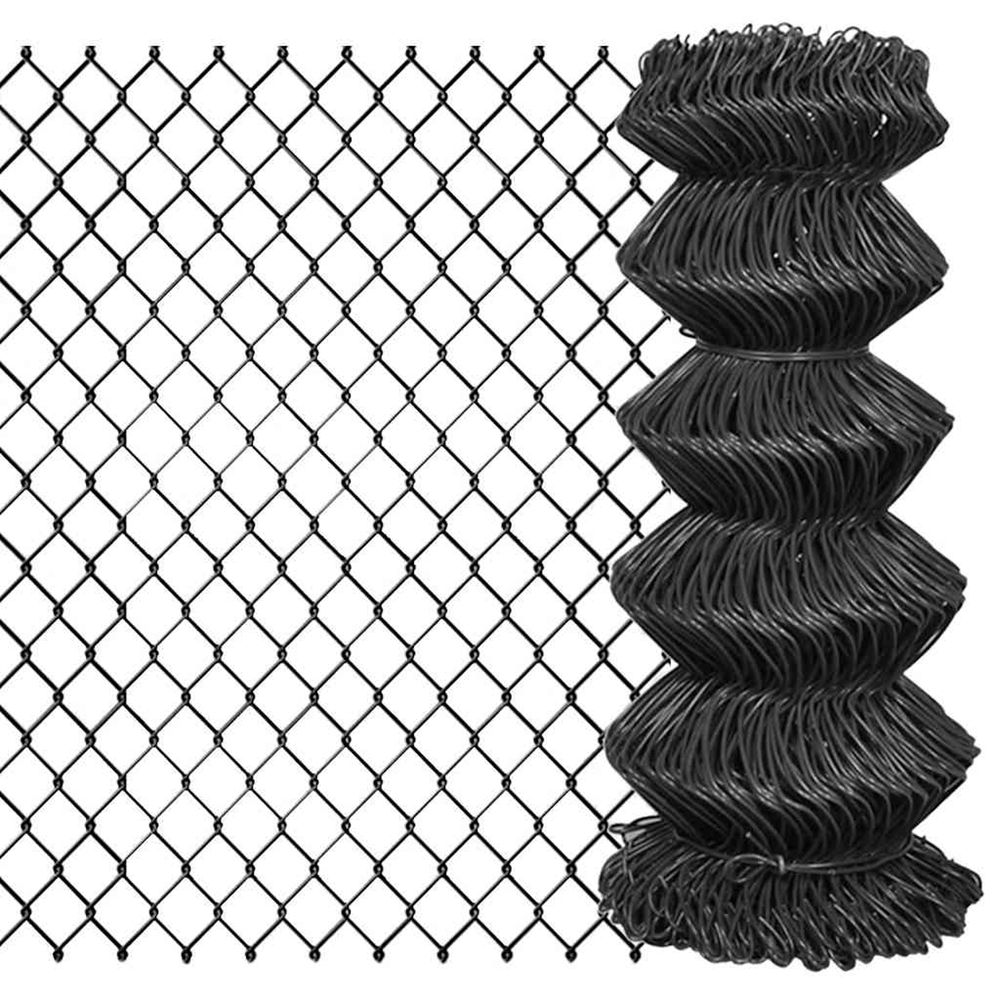CLOTURE A MAILLES ACIER 15 X 0-(863264)