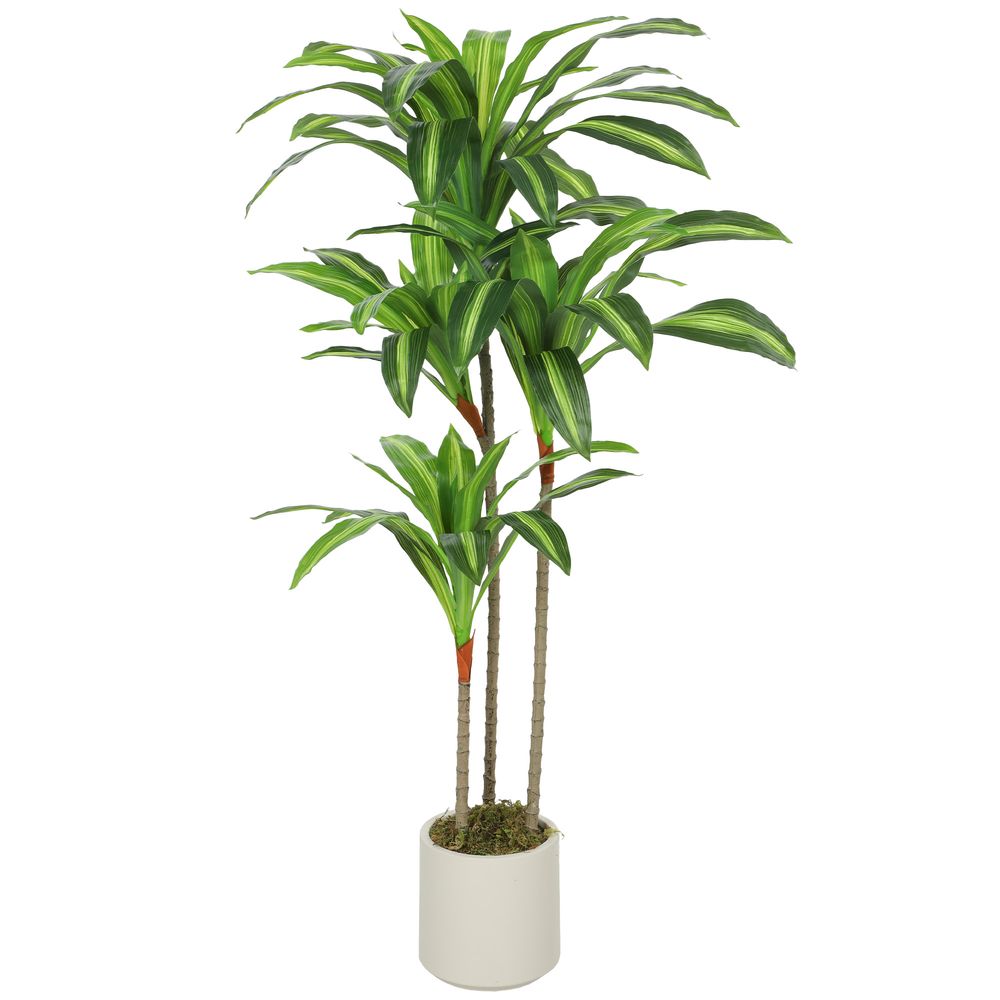 Dracaena artificiel peva décoration maison effet exotique 120cm vert