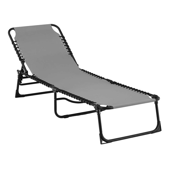 Chaise longue en métal