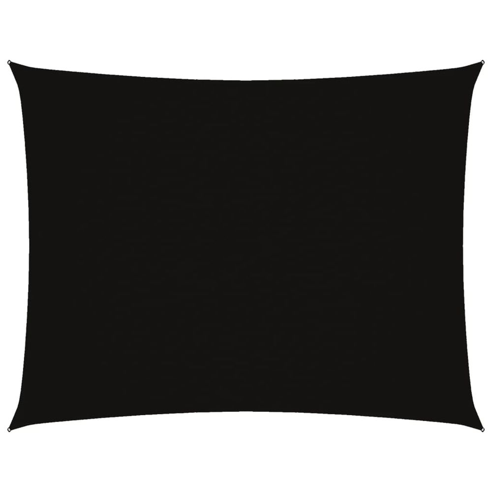 Voile de parasol tissu oxford rectangulaire 3x4 m noir