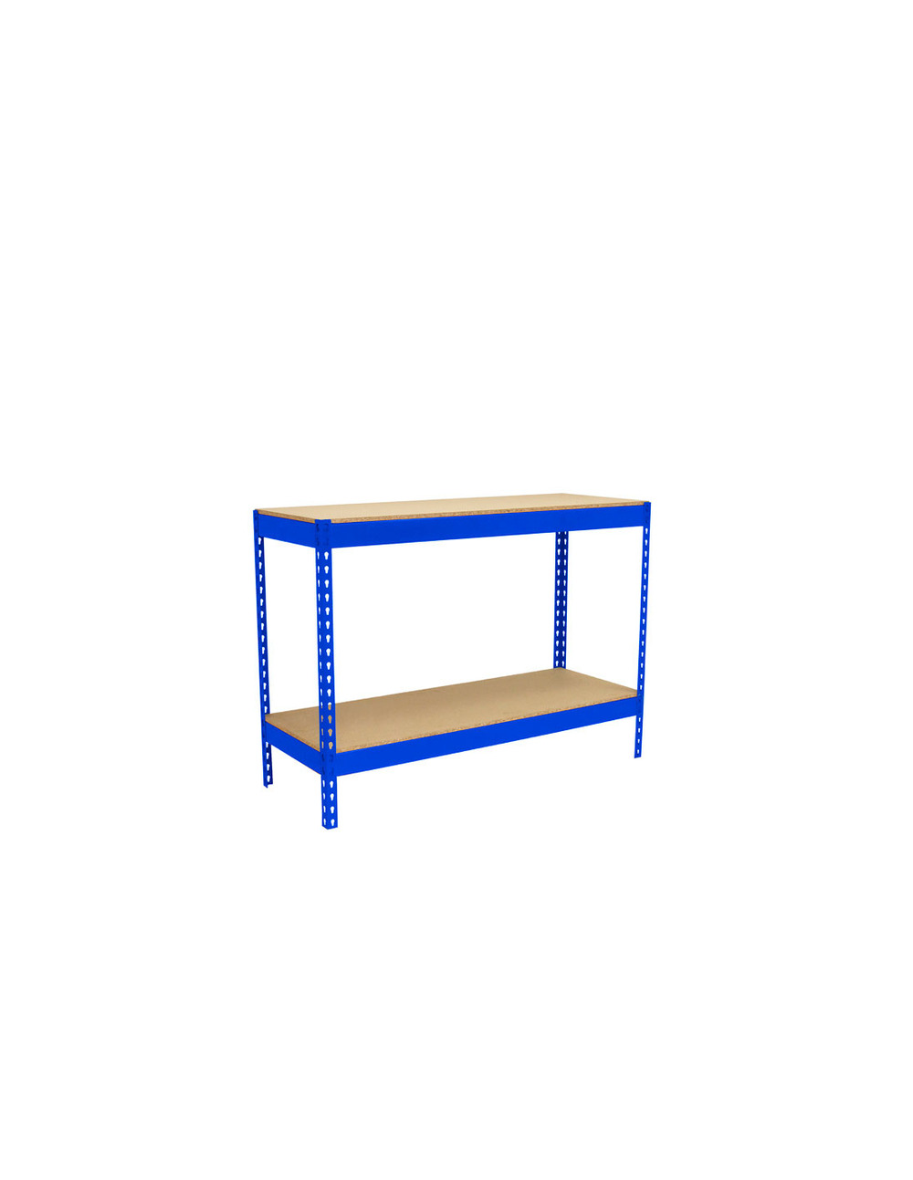 Etagère basse banc de travail simonwork basic 2 902145-2 bleu/bois - 900x2100x450 400kg - simonrack