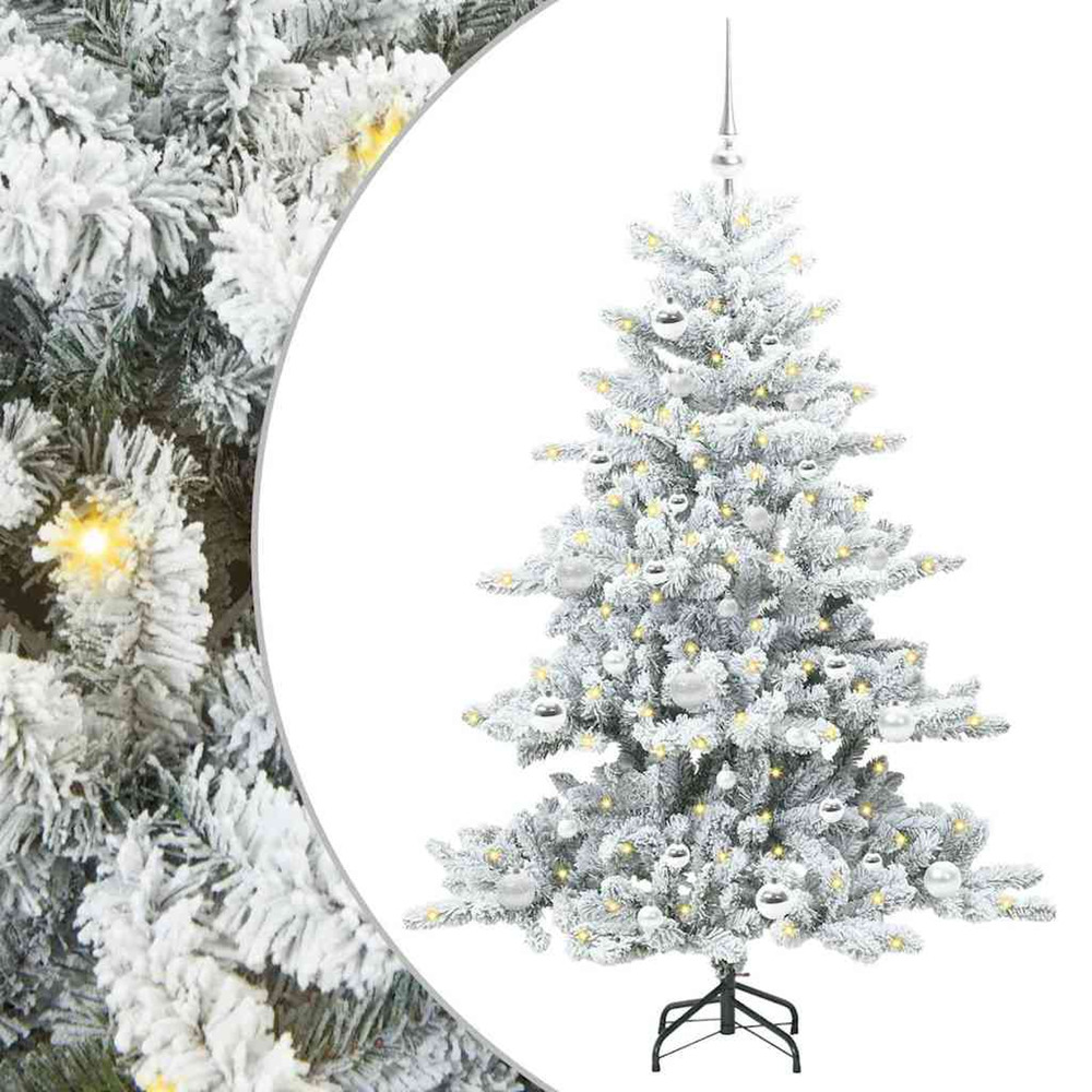 Sapin de noël artificiel à branches articulées blanc 150 cm pvc
