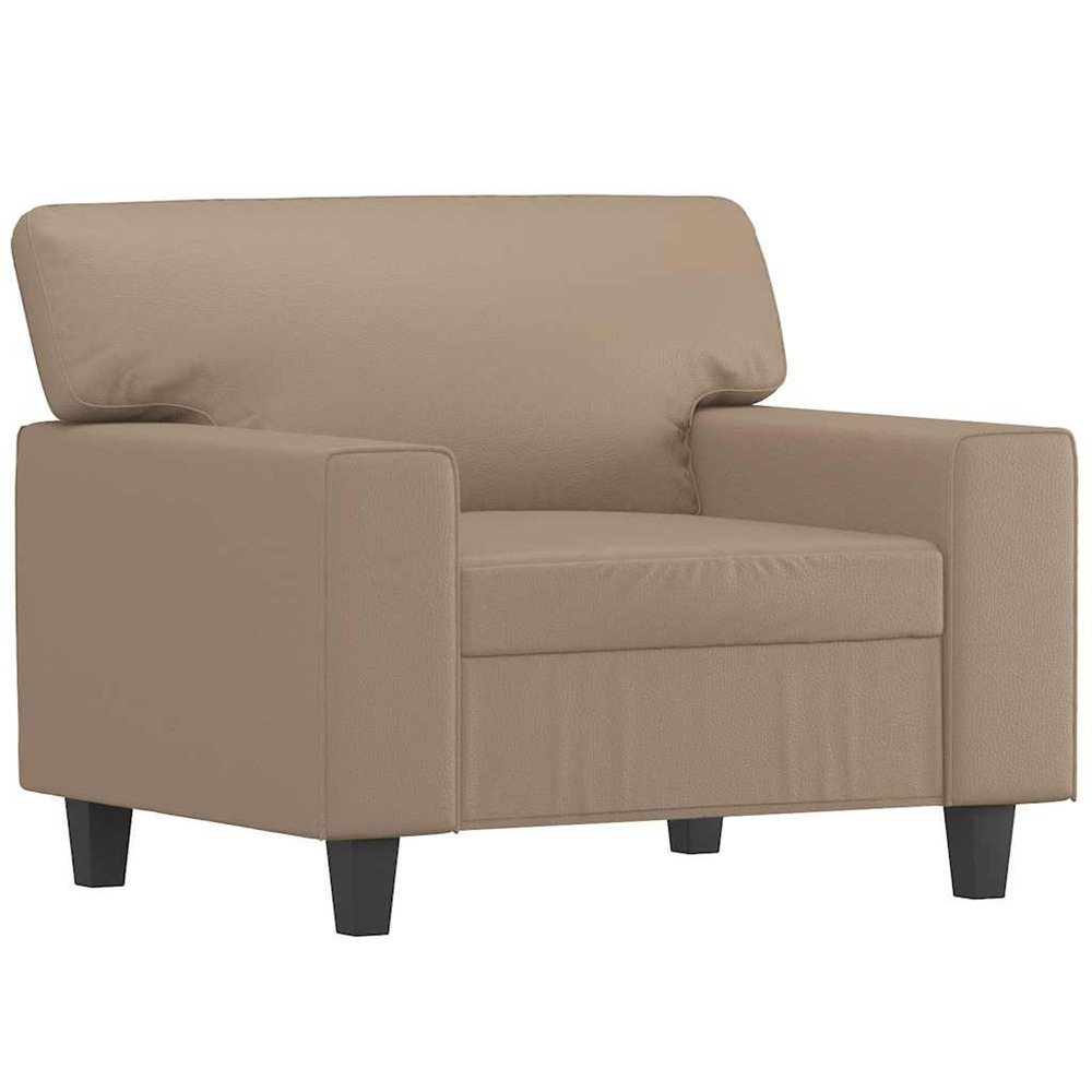 Fauteuil cappuccino 60 cm similicuir