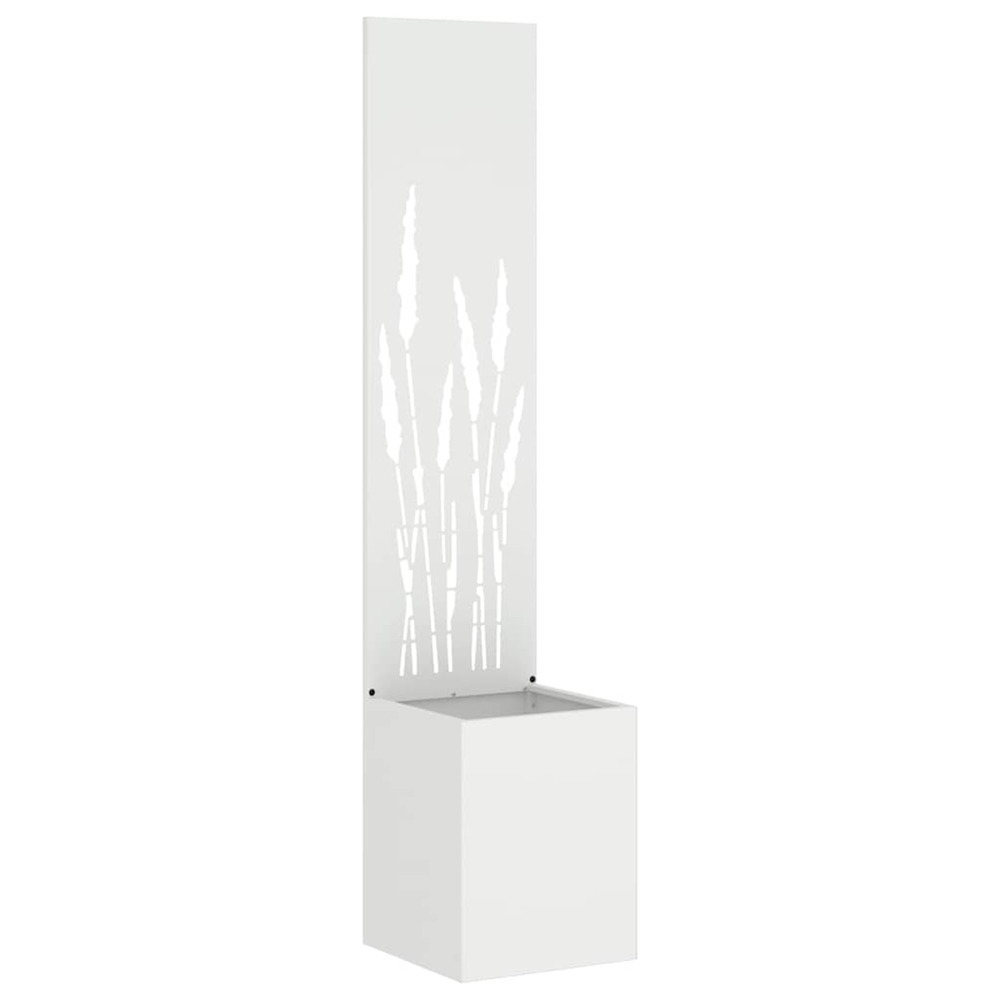 Écran de confidentialité de jardin fretwork blanc 32 x 140 cm