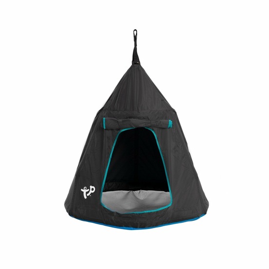 Balançoire tente ovni h190-250 cm noir
