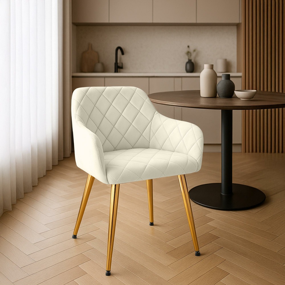 Chaise de salle à manger monett velours g