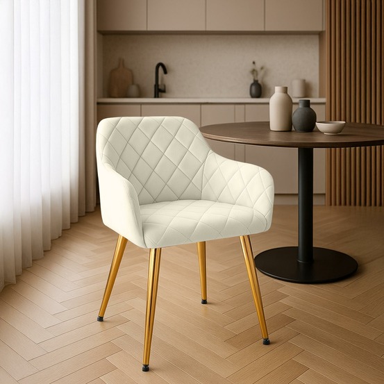 Chaise de salle à manger monett velours g