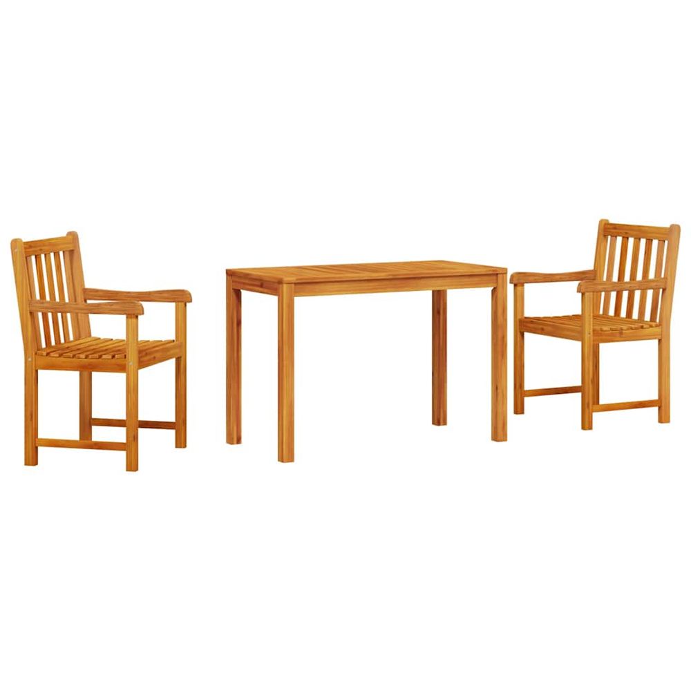 Ensemble de salle à manger pour jardin 3 pc marron