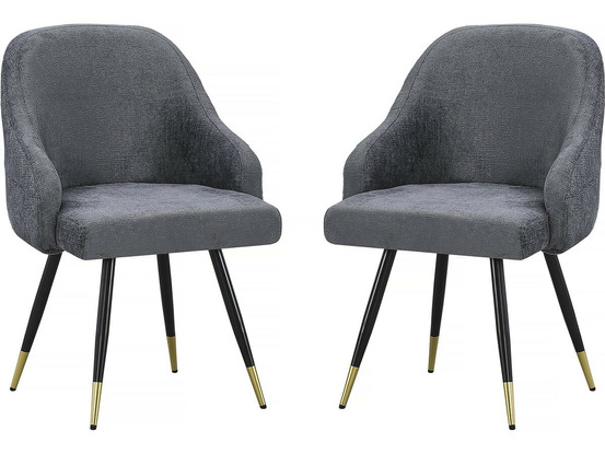 Lot de 2 chaises en tissu