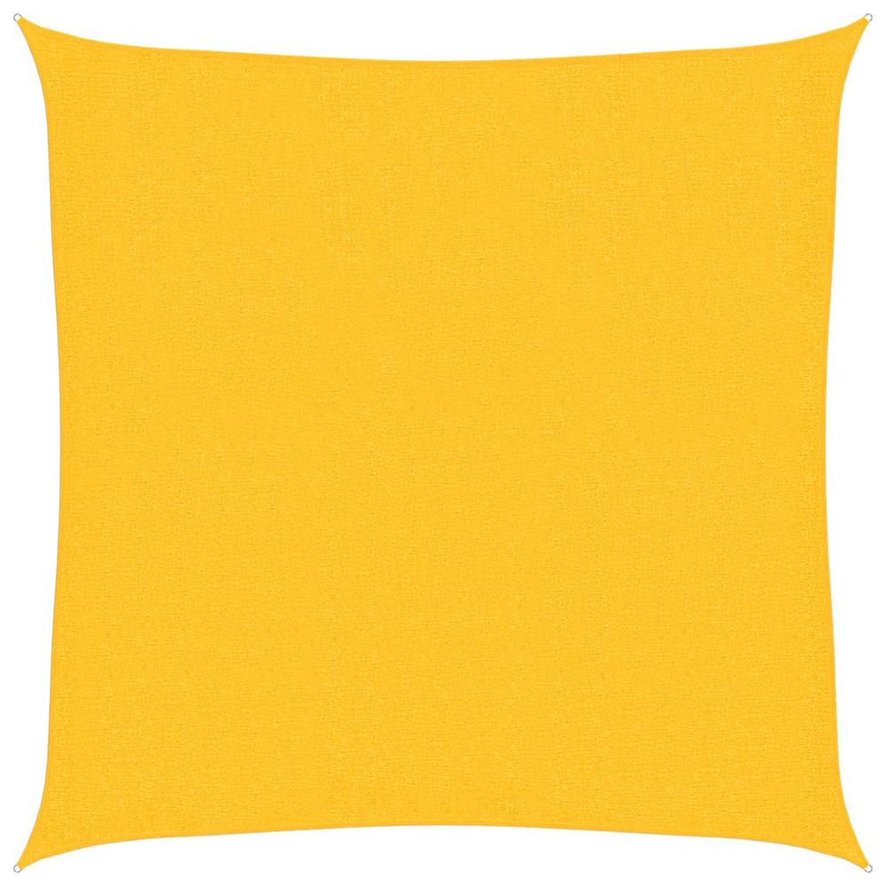 Voile d'ombrage 160 g/m² jaune 3,6x3,6 m pehd