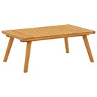 Table basse de jardin 90x55x35 cm bois solide d'acacia