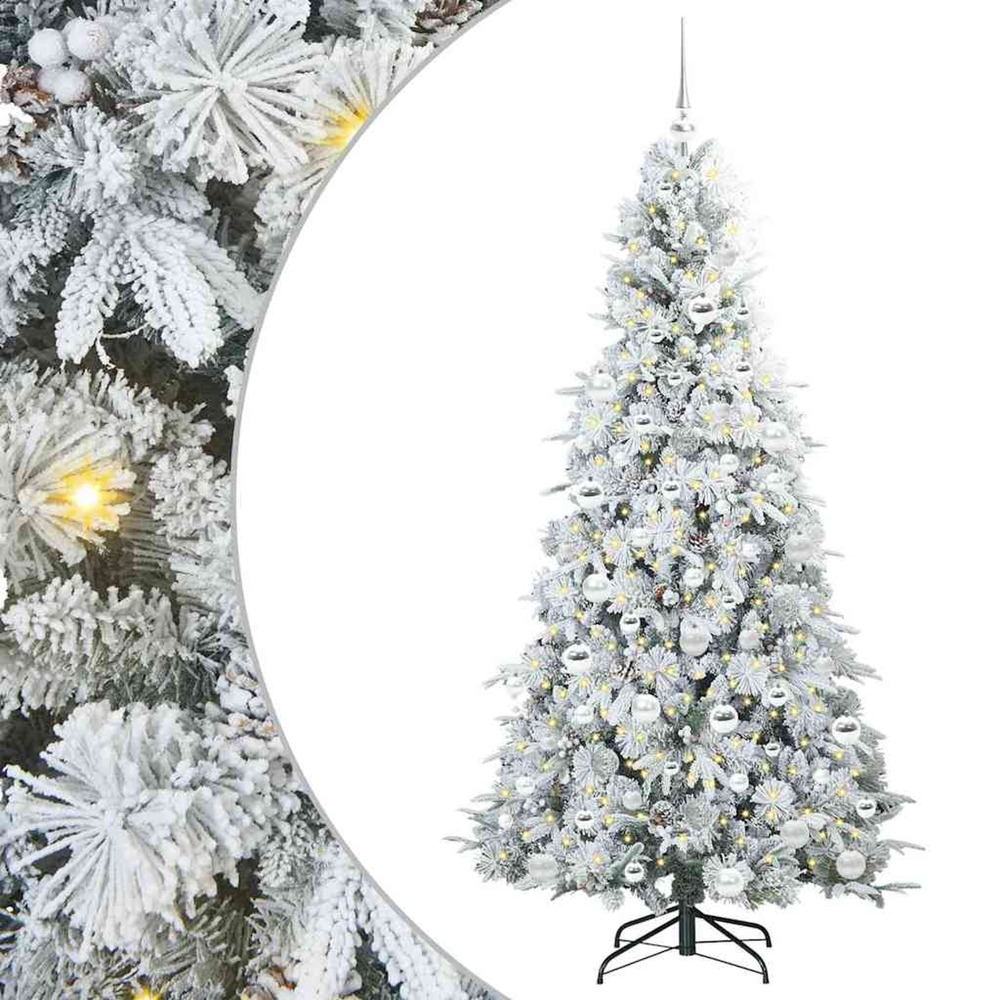 Sapin de noël artificiel à branches articulées blanc 180 cm