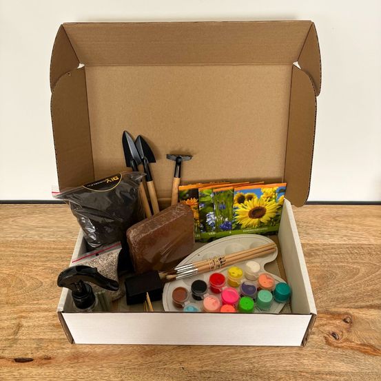 Kit plantation : mon premier kit de jardinage – fleurs simples