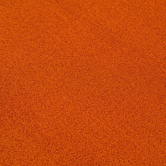 Tapis entrée 60x110 tissé orange rectangle motif uni nossa