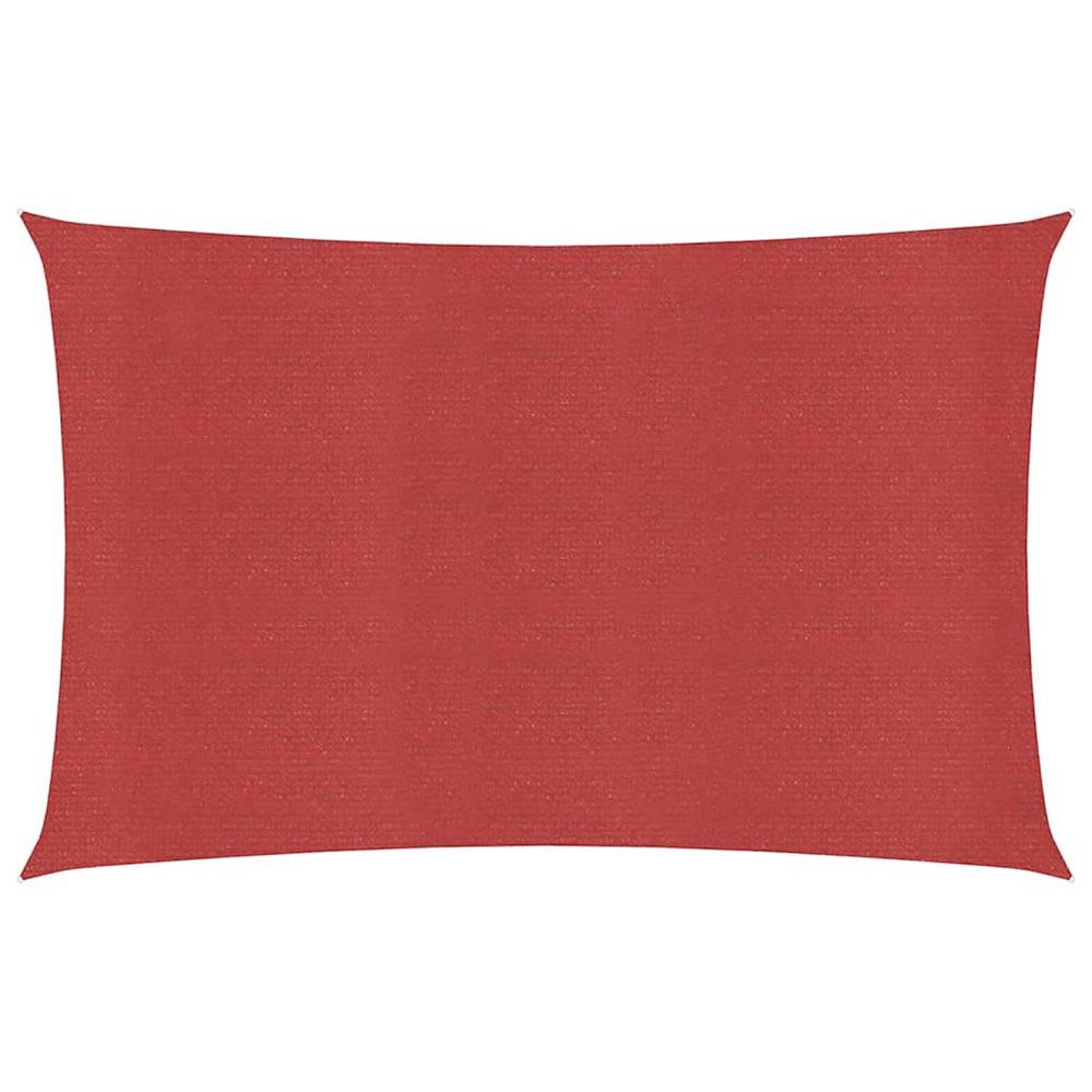 Voile d'ombrage 160 g/m² rouge 2,5x4,5 m pehd