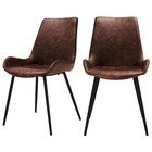 Austin - chaise en cuir synthétique (lot de 2)