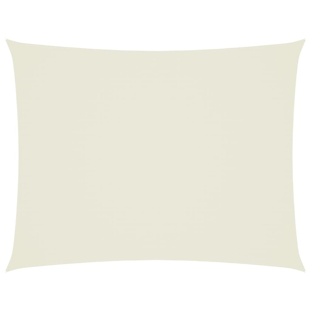 Voile de parasol tissu oxford rectangulaire 3x4 m crème