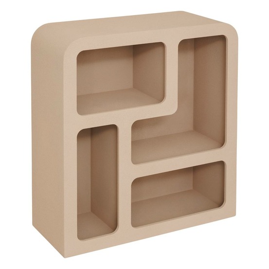 Etagère 4 niveaux soleya beige moyen 75x30cm