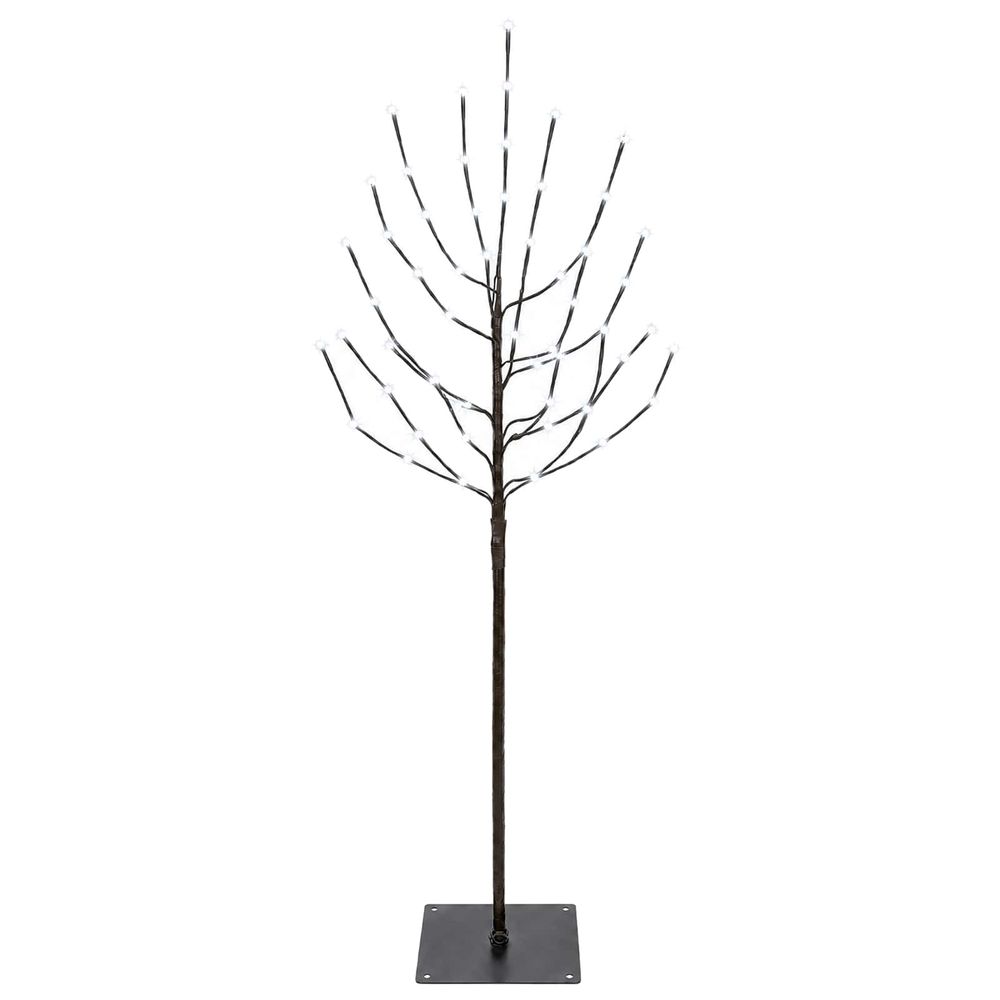 Arbre de noël led noir 120 cm acier 100 led
