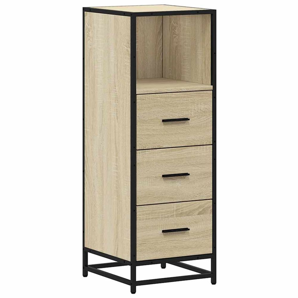 Armoire de salle de bain chêne sonoma 35x37,5x100 cm