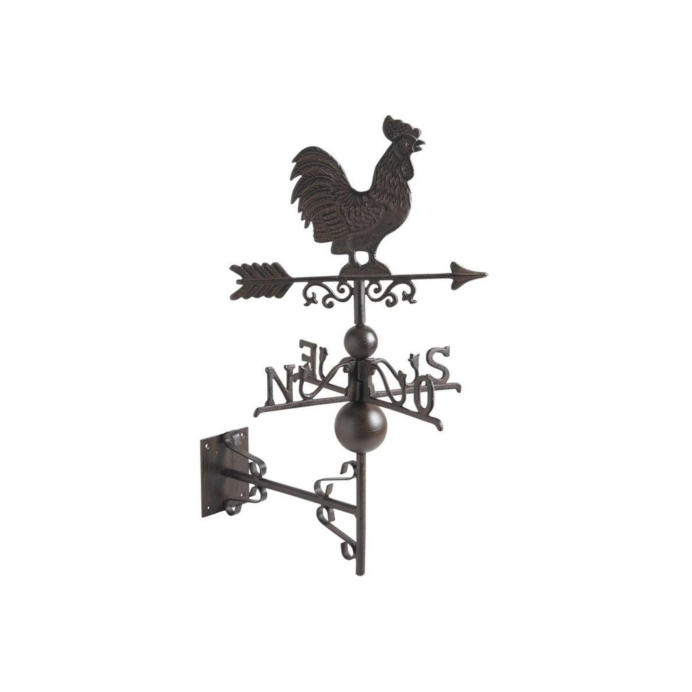 Girouette coq en fonte