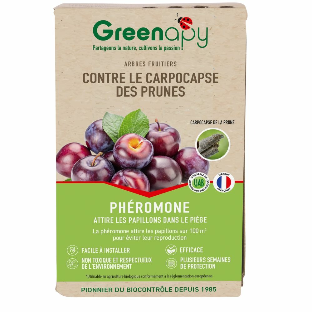 Phéromone carpocapse des prunes (2 capsules)